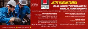 Das Bild zeigt eine Werbeanzeige der FTK Kassel
