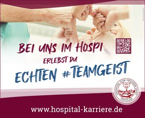 Das Bild zeigt eine Werbeanzeige des Hospital zum Heiligen Geist (Fritzlar)